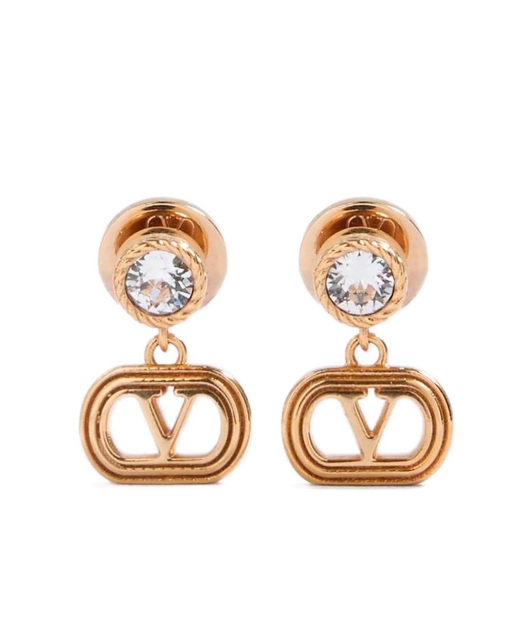 VALENTINO Золотые металлические серьги, фото 1