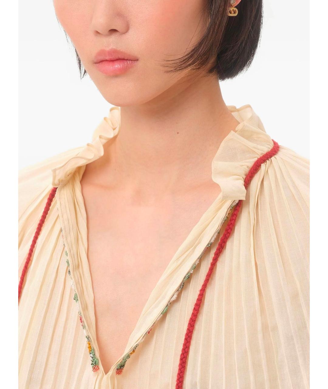 VALENTINO Золотые металлические серьги, фото 2