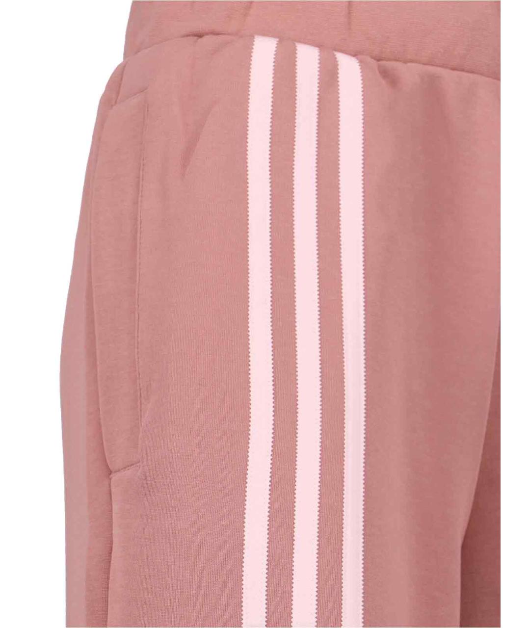 ADIDAS Розовые хлопковые прямые брюки, фото 5
