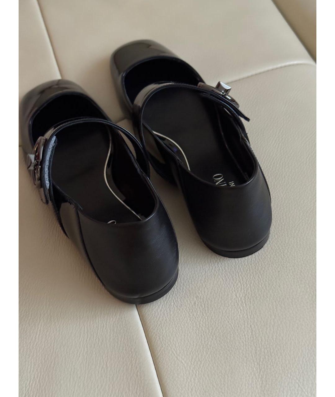 VALENTINO Черные балетки из лакированной кожи, фото 7