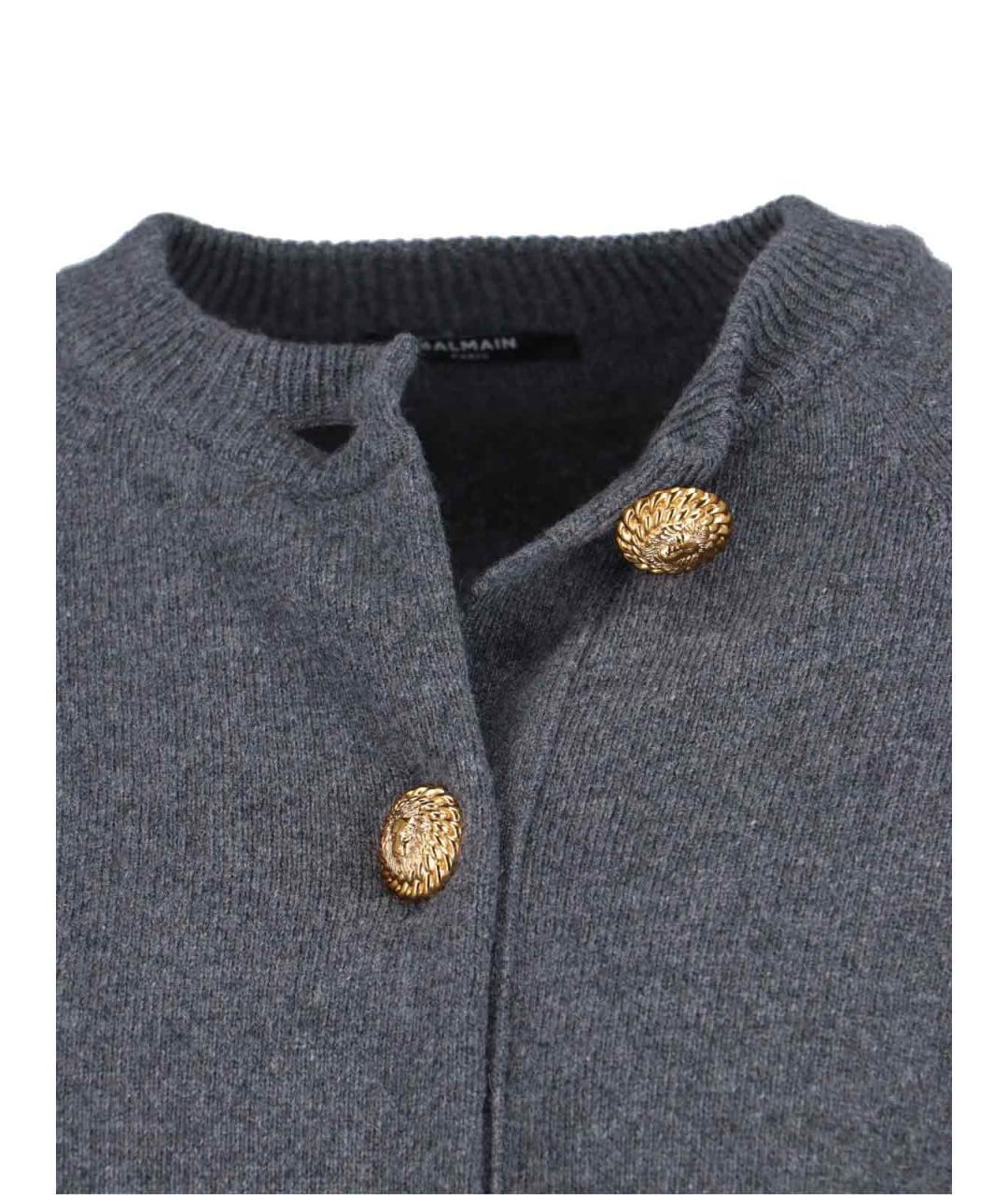 BALMAIN Серый кардиган, фото 3
