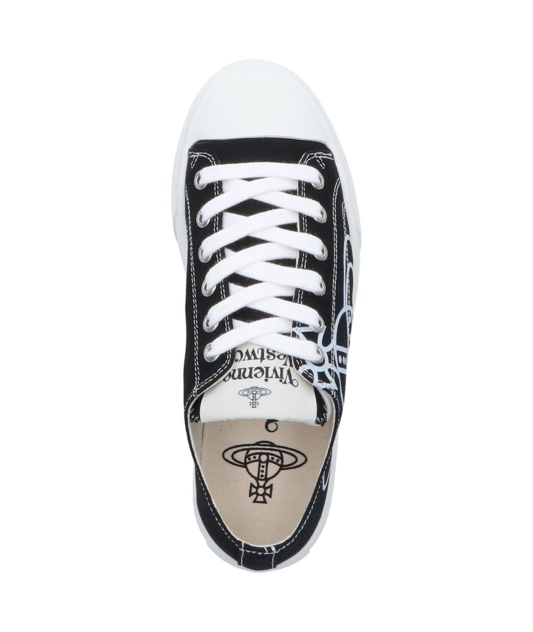 VIVIENNE WESTWOOD Черные текстильные кеды, фото 5