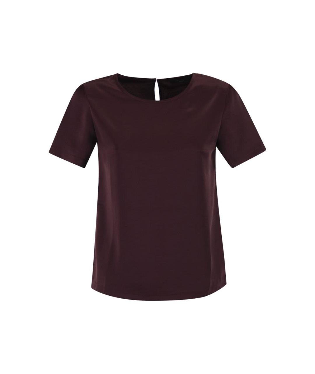 WEEKEND MAX MARA Бордовая полиэстеровая футболка, фото 1