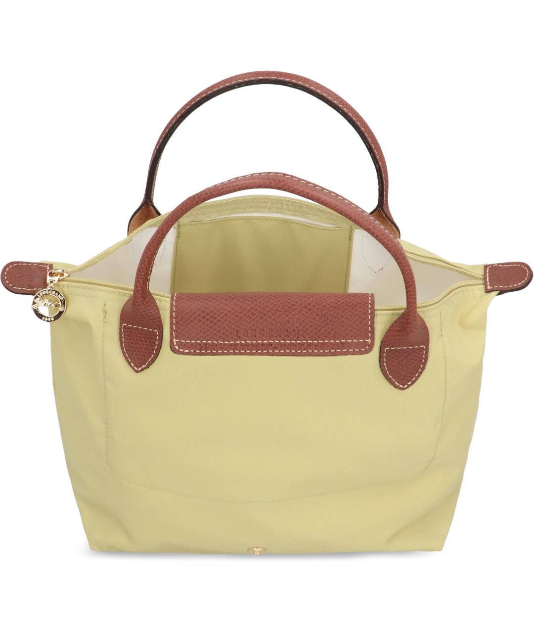 LONGCHAMP Желтая сумка с короткими ручками, фото 5