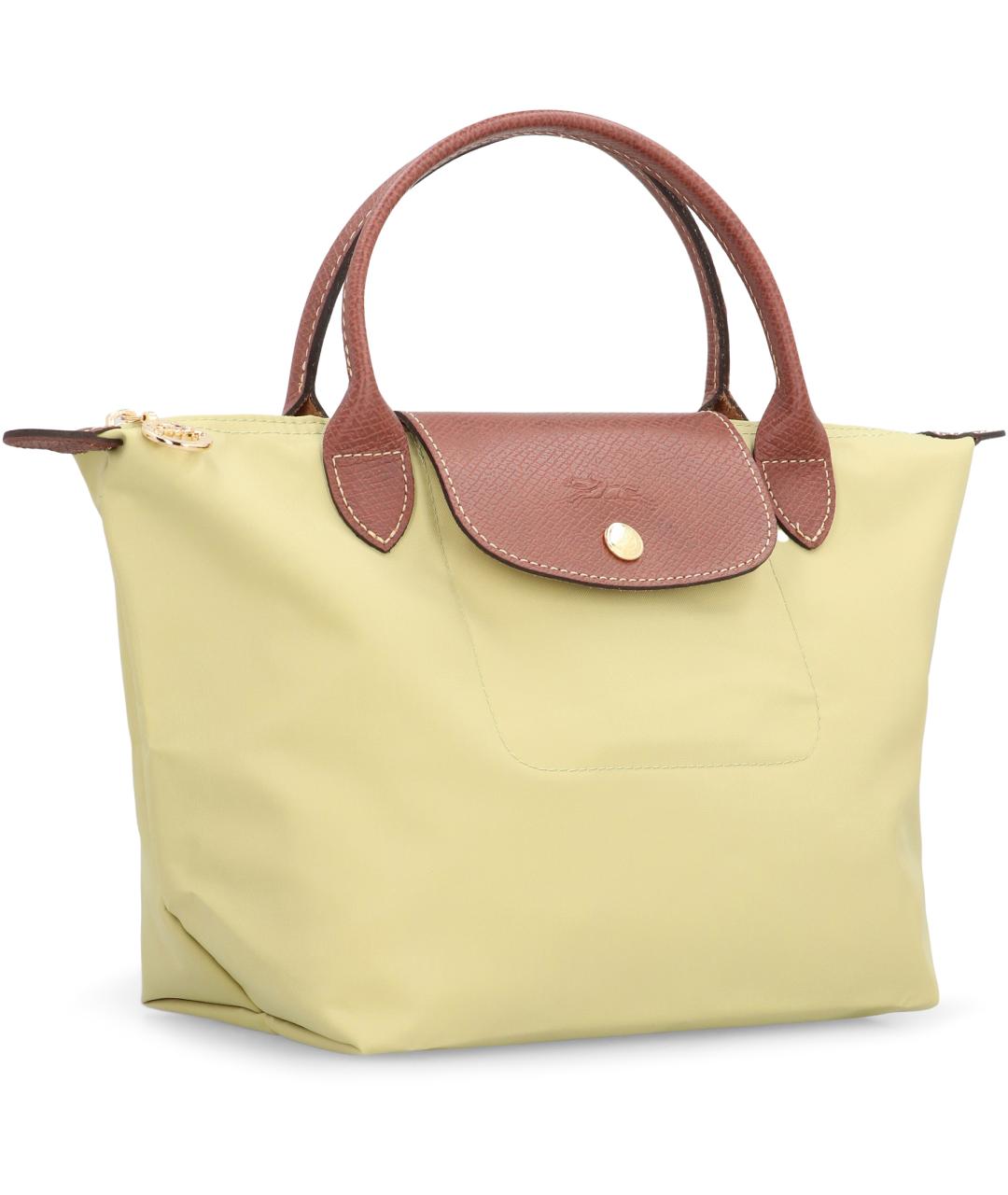 LONGCHAMP Желтая сумка с короткими ручками, фото 3