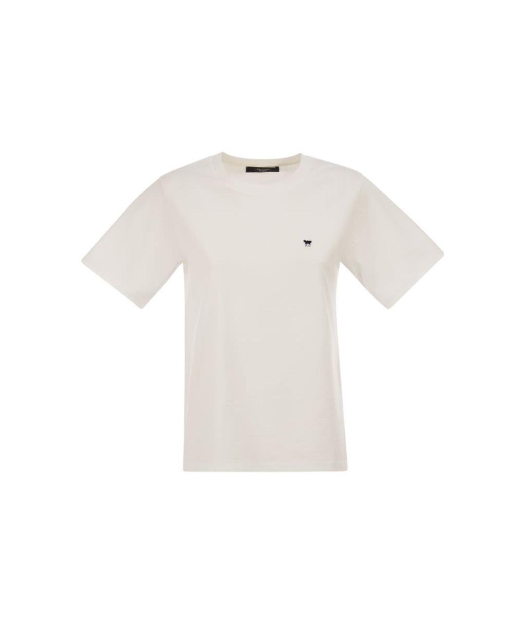 WEEKEND MAX MARA Белая хлопковая футболка, фото 1