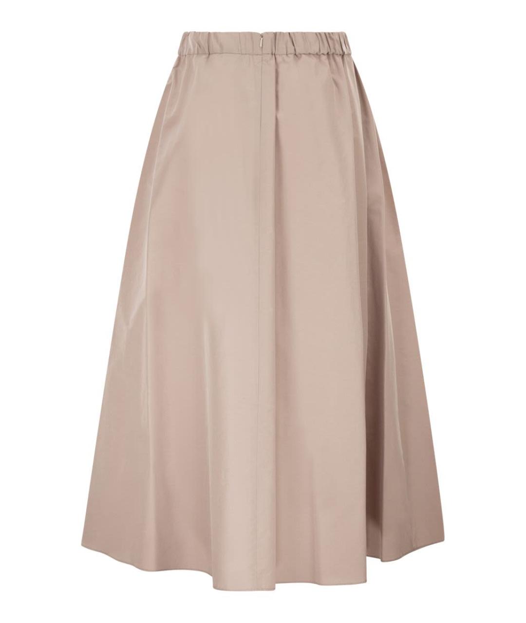 WEEKEND MAX MARA Розовая полиэстеровая юбка миди, фото 2