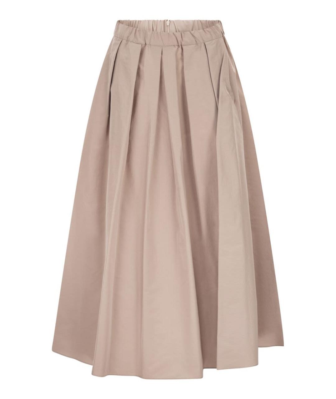 WEEKEND MAX MARA Розовая полиэстеровая юбка миди, фото 1