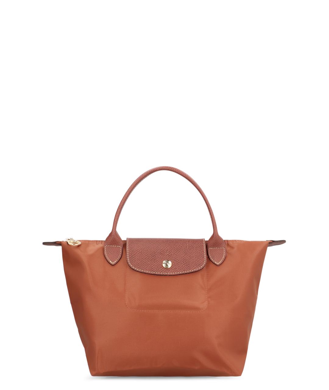 LONGCHAMP Коричневая сумка с короткими ручками, фото 1