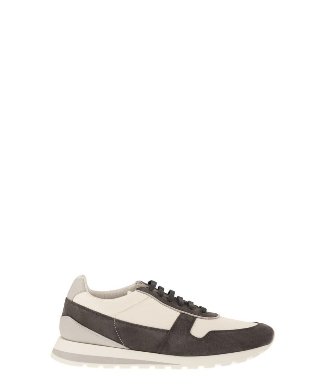 BRUNELLO CUCINELLI Кожаные низкие кроссовки / кеды, фото 1