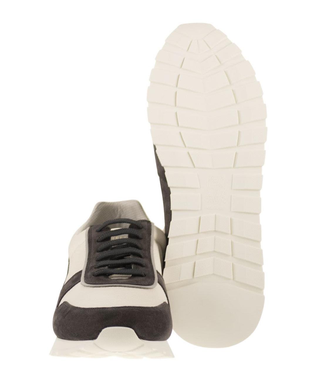 BRUNELLO CUCINELLI Кожаные низкие кроссовки / кеды, фото 5