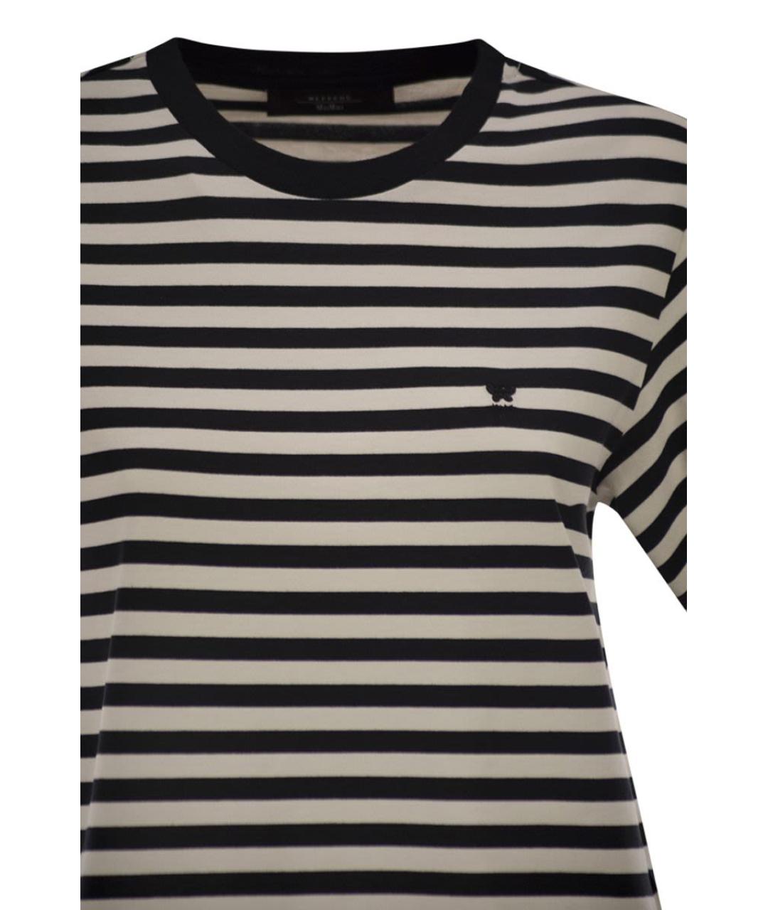 WEEKEND MAX MARA Мульти хлопковая футболка, фото 4