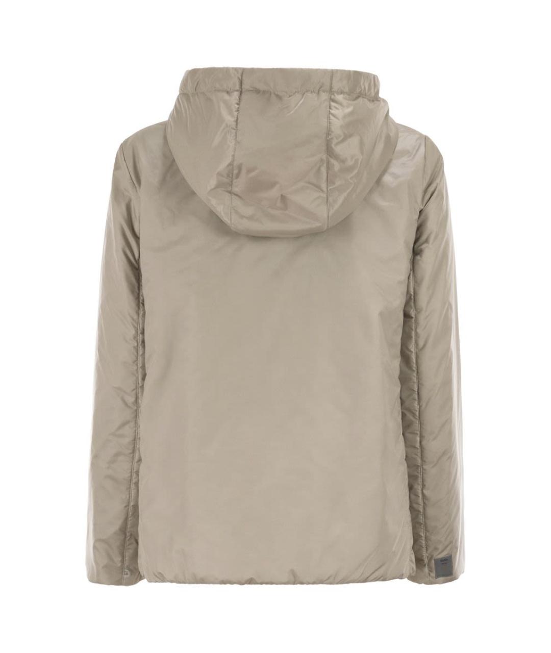 MAX MARA Бежевая полиэстеровая куртка, фото 2