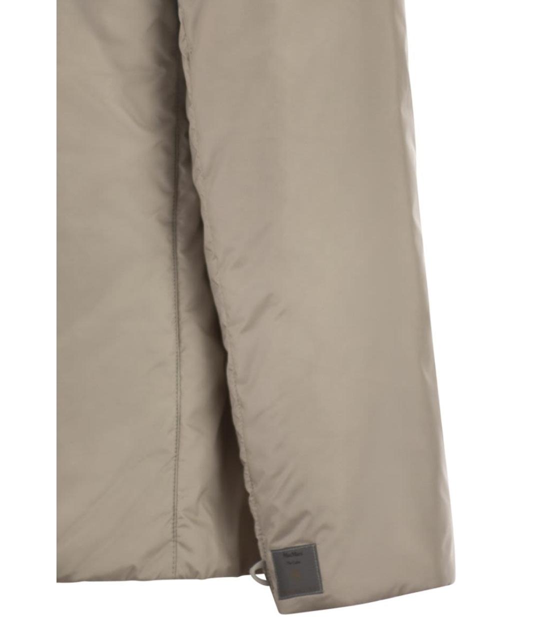 MAX MARA Бежевая полиэстеровая куртка, фото 4