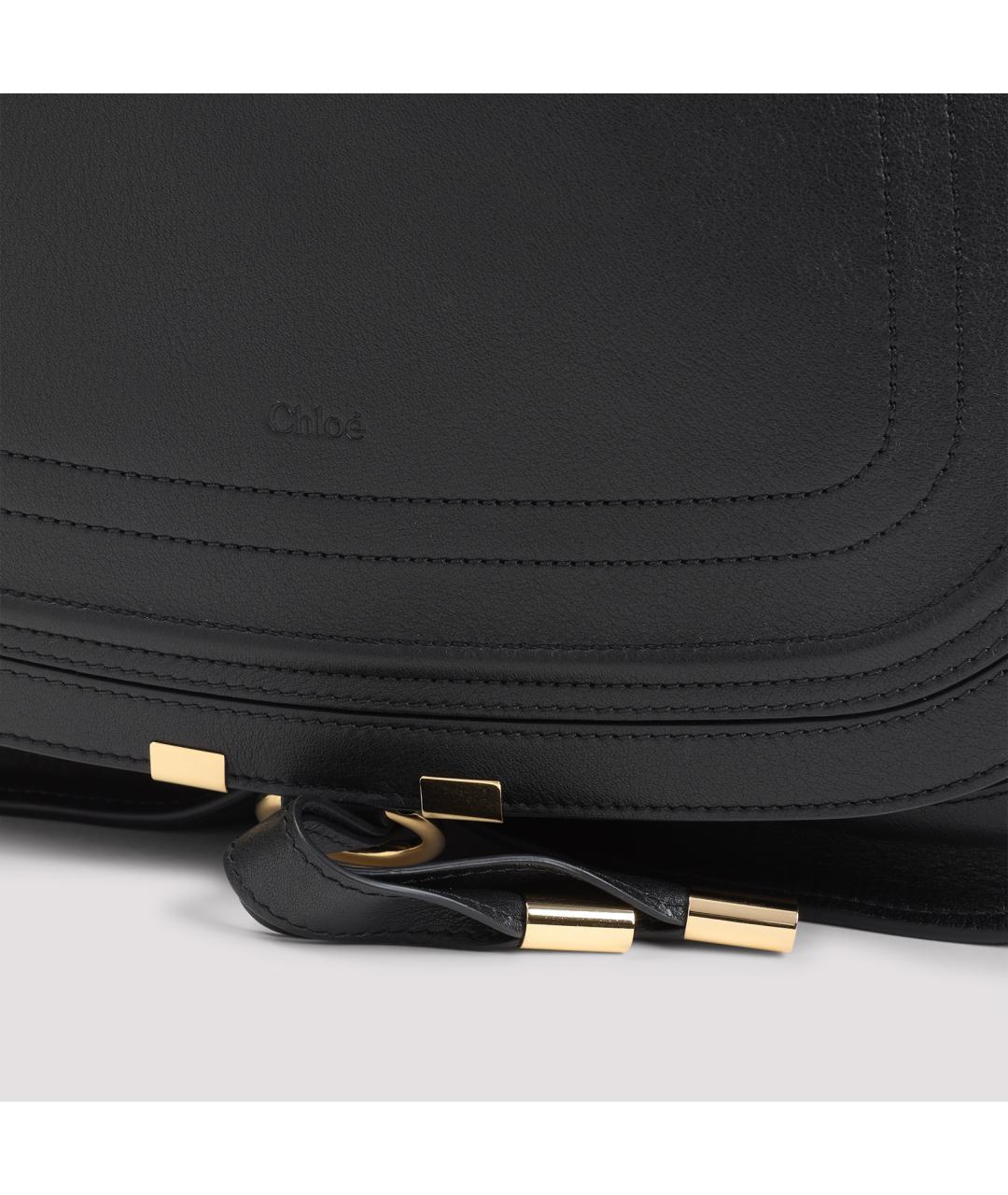 CHLOE Черная кожаная сумка через плечо, фото 5