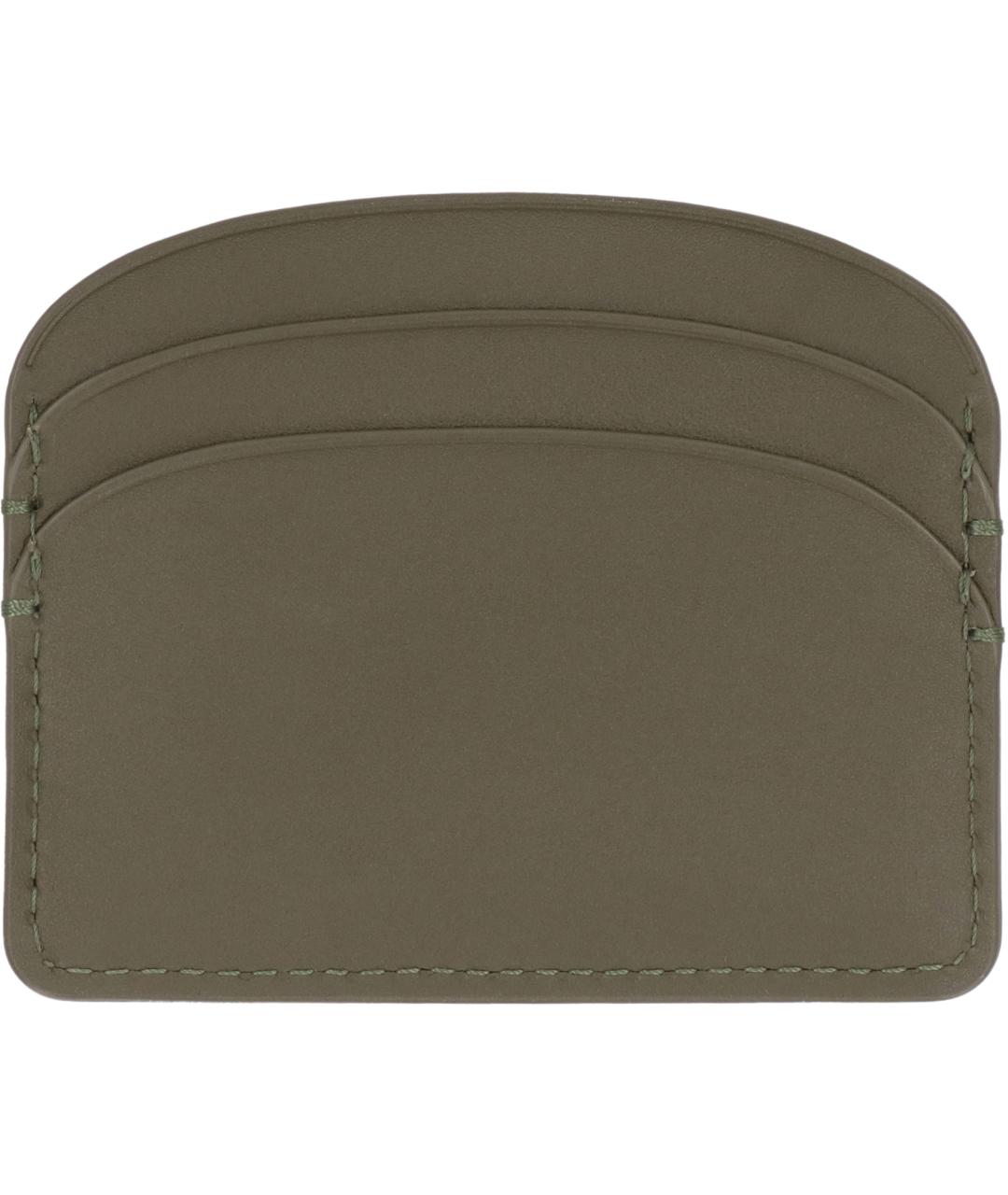 A.P.C. Зеленый кожаный кардхолдер, фото 3