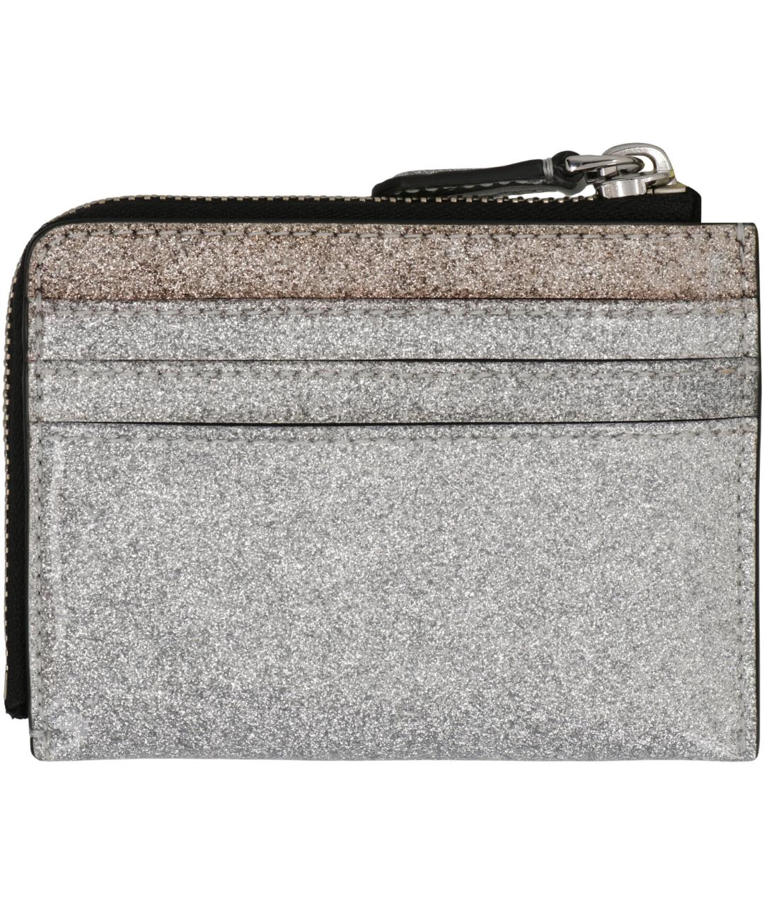 MARC JACOBS Серебрянный полиуретановый кошелек, фото 3