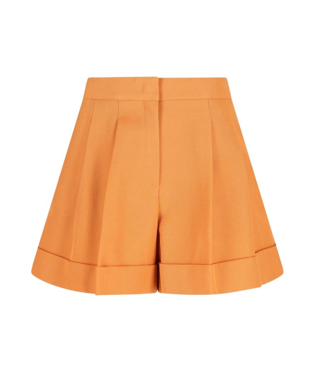 FENDI Оранжевое шерстяные шорты, фото 1