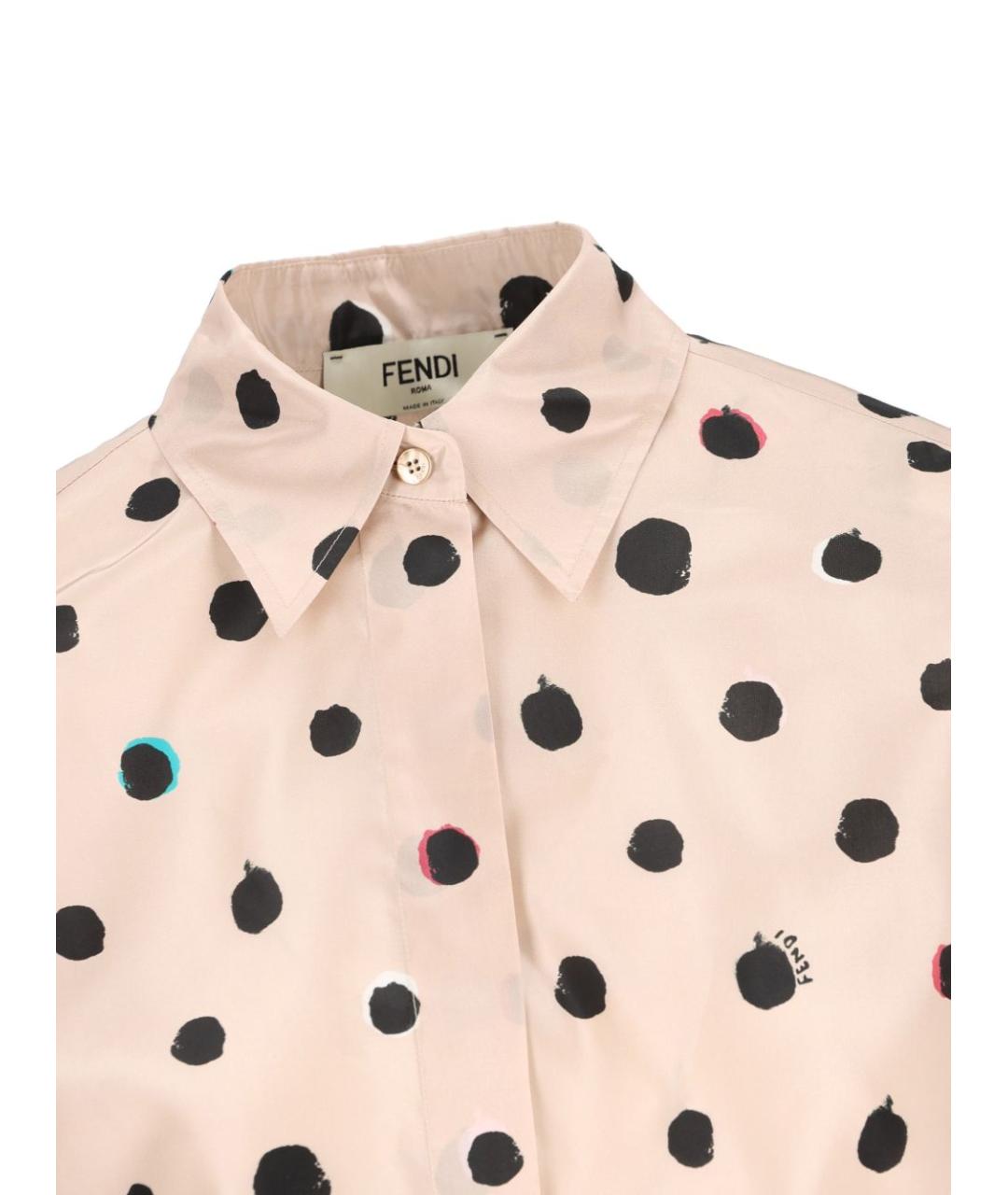 FENDI Белая шелковая рубашка, фото 4