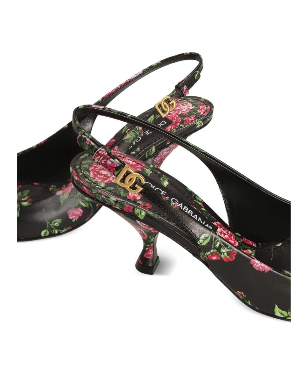 DOLCE&GABBANA Черные кожаные туфли, фото 4