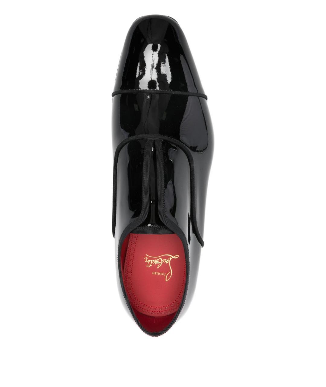 CHRISTIAN LOUBOUTIN Черные кожаные туфли, фото 4