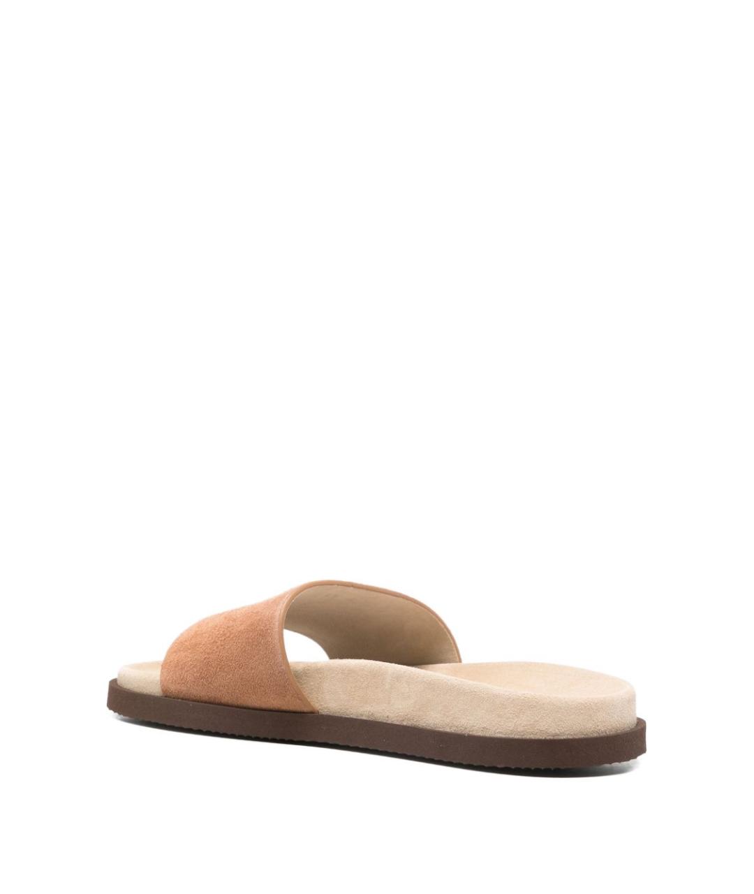 BRUNELLO CUCINELLI Коричневые замшевые сандалии, фото 2