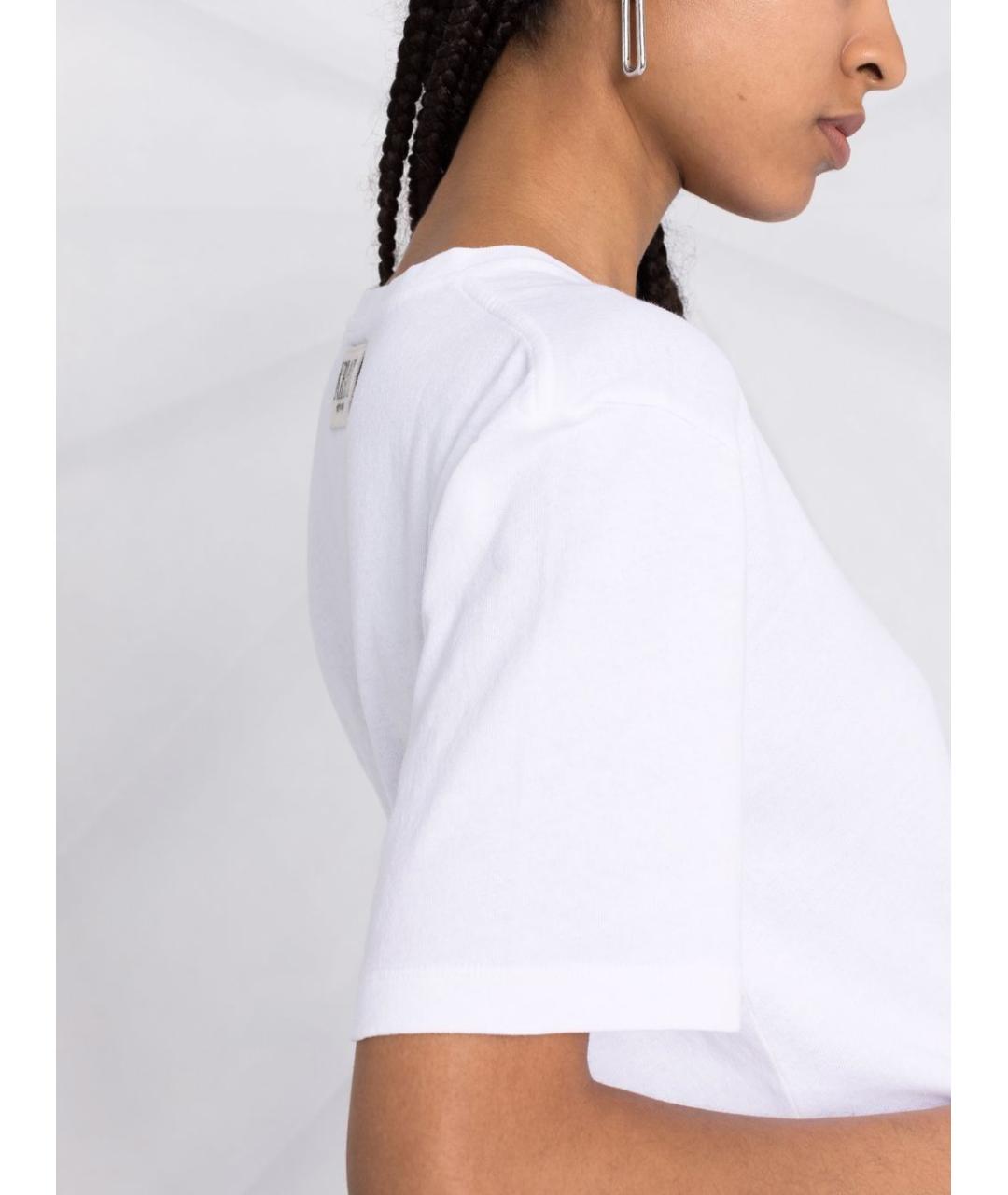 KHAITE Белая хлопковая футболка, фото 3