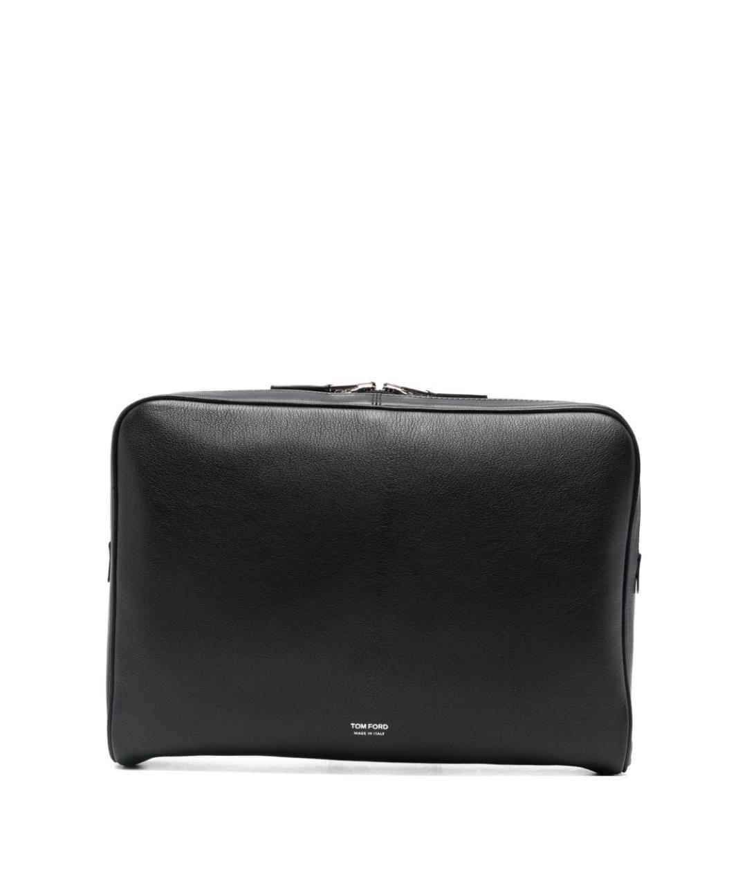 TOM FORD Черный кожаный кошелек, фото 1