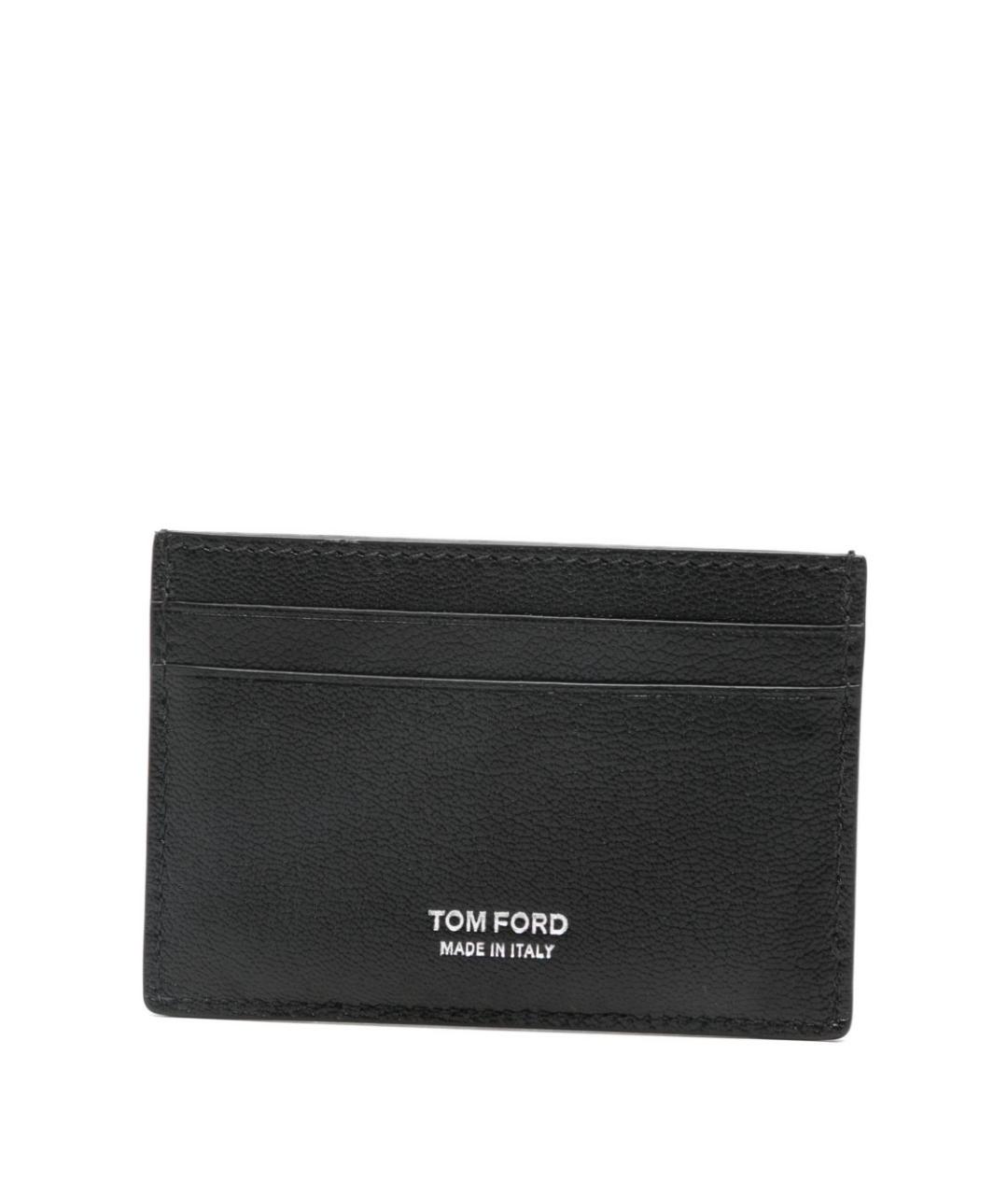 TOM FORD Черный кожаный кардхолдер, фото 1