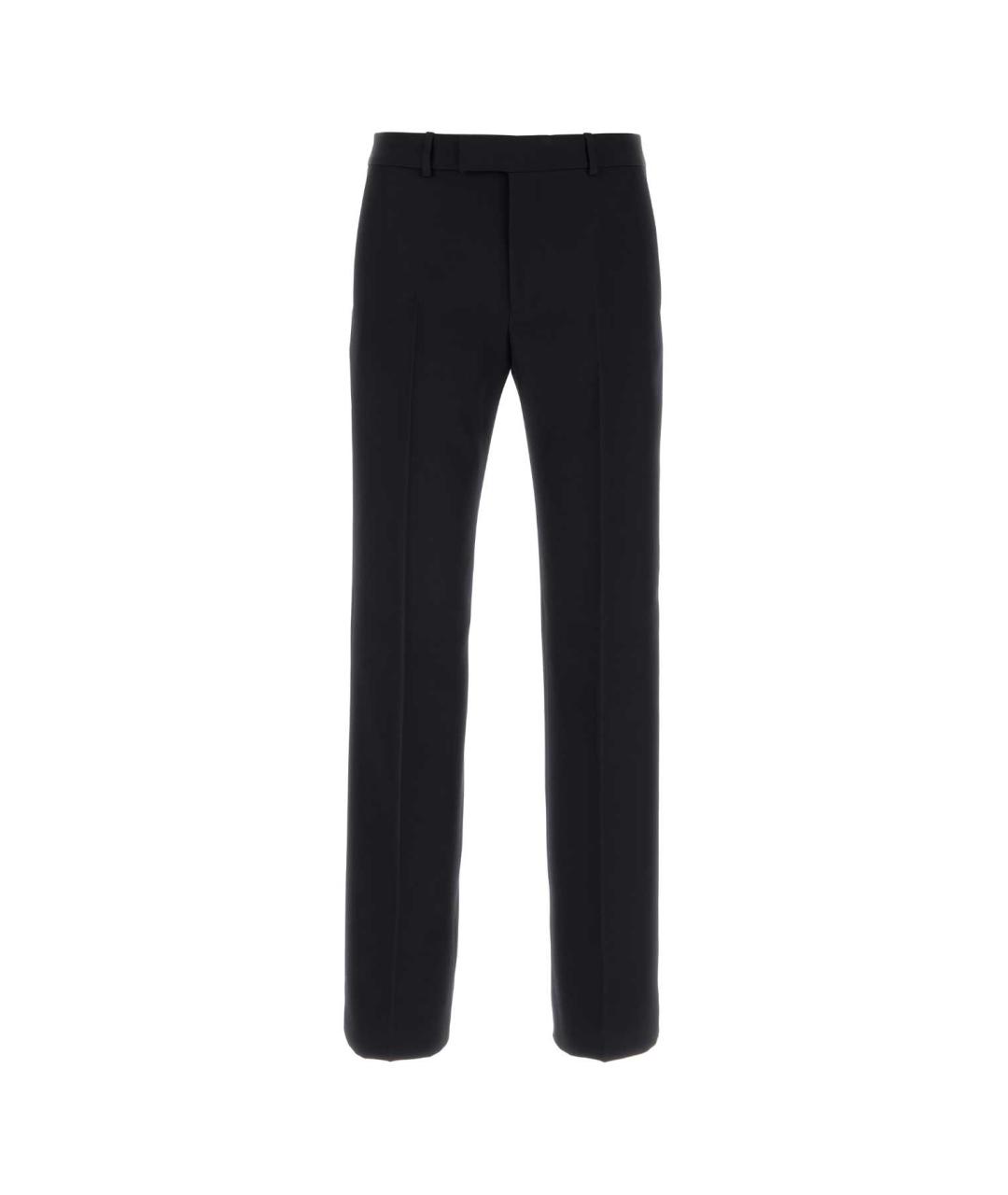 GUCCI Синие шерстяные повседневные брюки, фото 1