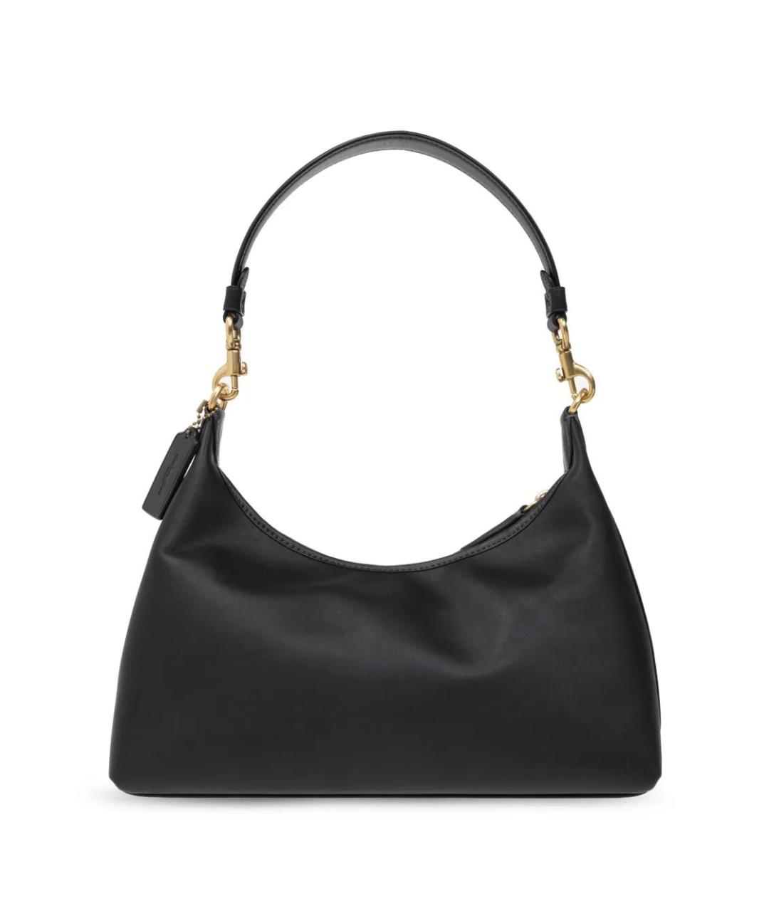 COACH Черная кожаная сумка через плечо, фото 4