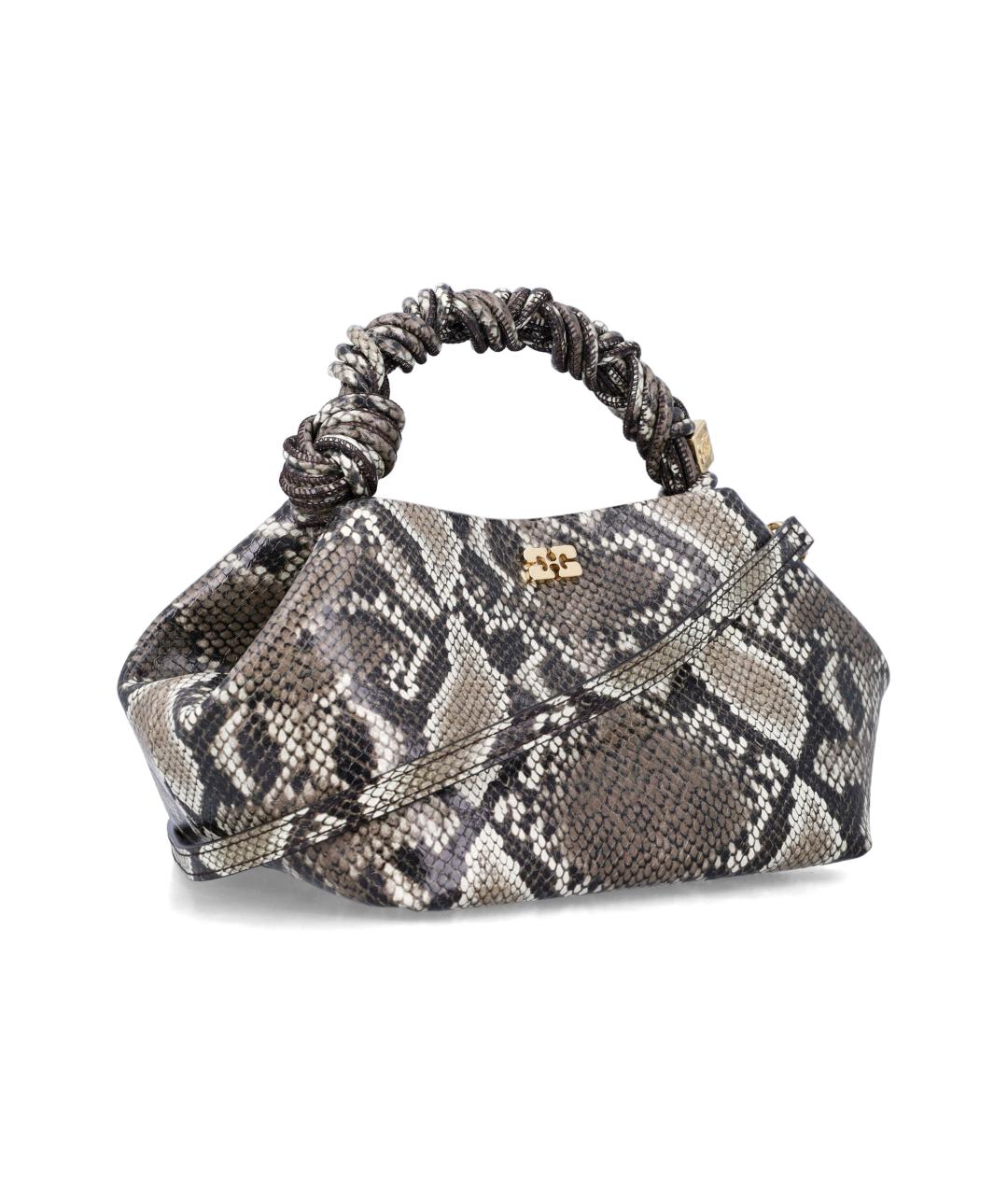 GANNI Мульти кожаная сумка с короткими ручками, фото 2