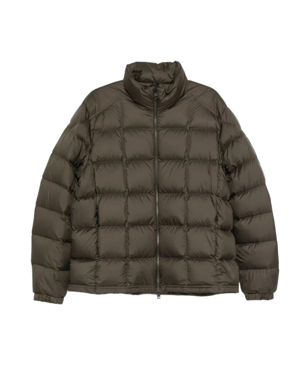 MONCLER Хаки полиэстеровый пуховик, фото 1
