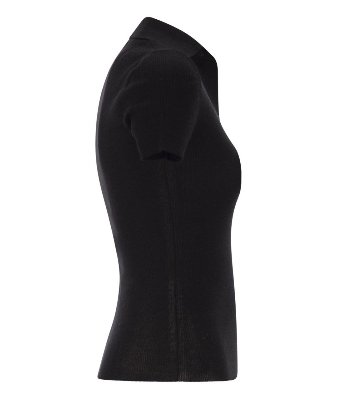 MAX MARA Черная шерстяная футболка, фото 3