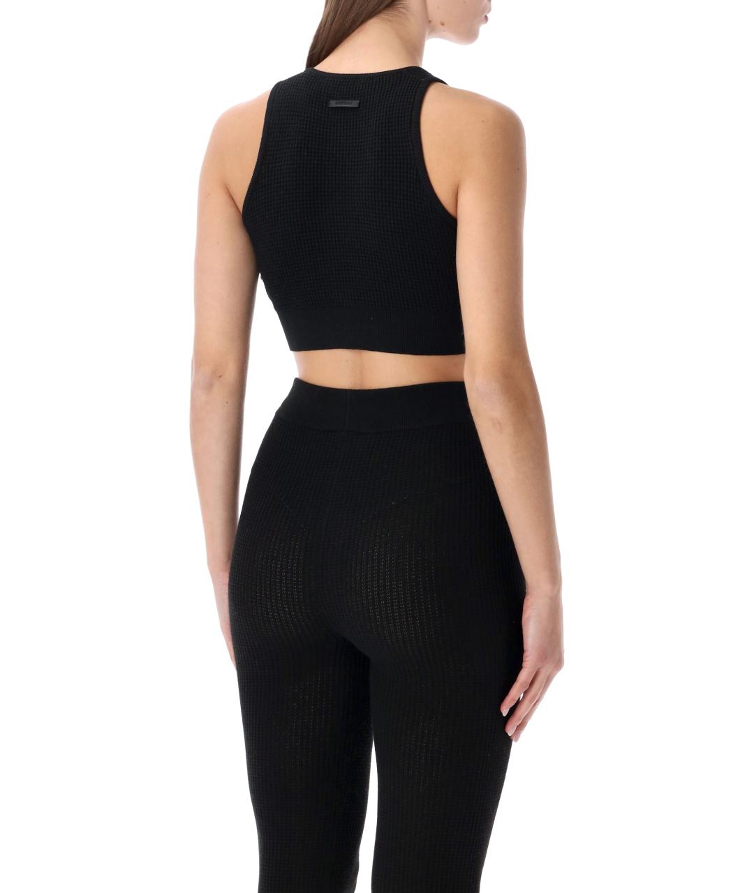 FEAR OF GOD ESSENTIALS Черная полиэстеровая майка, фото 2