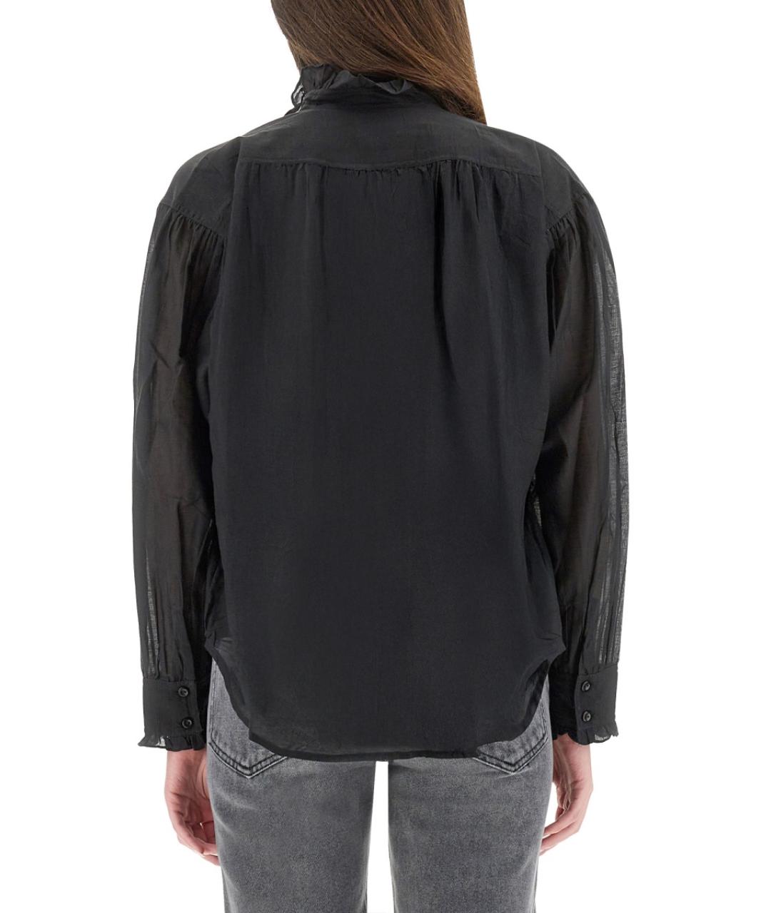 ISABEL MARANT Черная хлопковая блузы, фото 5