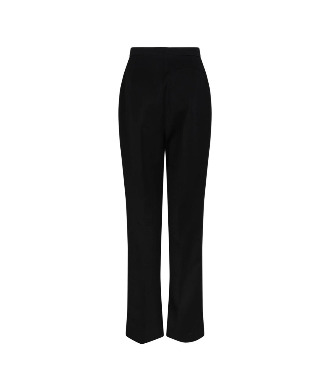GIVENCHY Черные шерстяные прямые брюки, фото 2