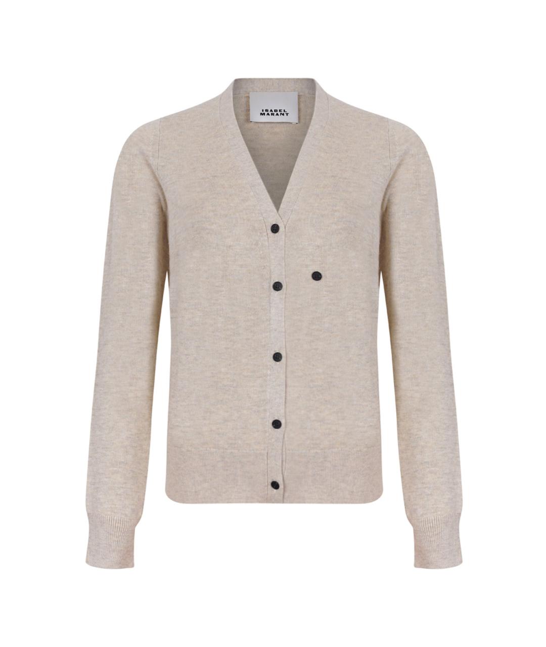 ISABEL MARANT Бежевый шерстяной джемпер / свитер, фото 1