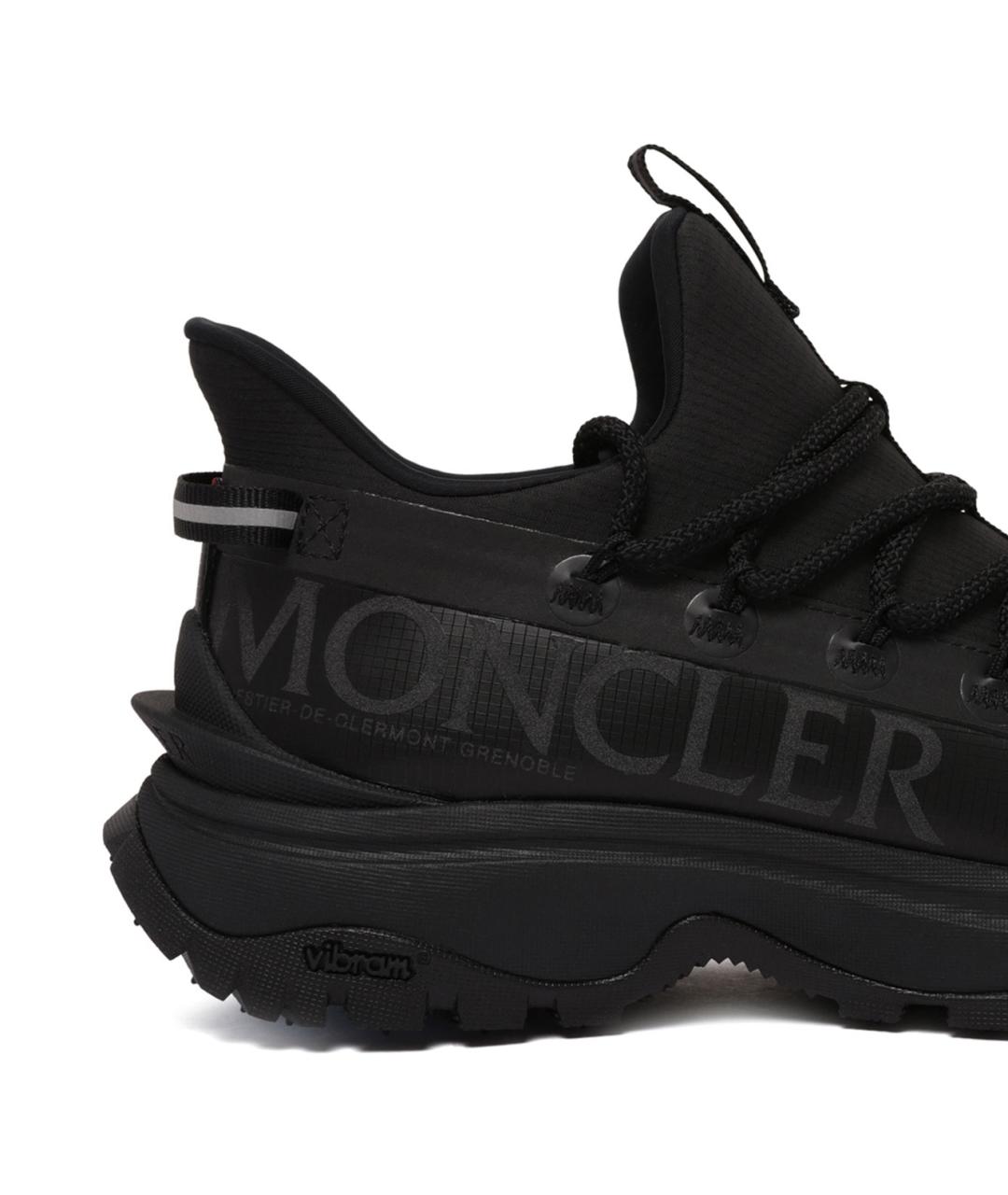 MONCLER Черные синтетические кроссовки, фото 4