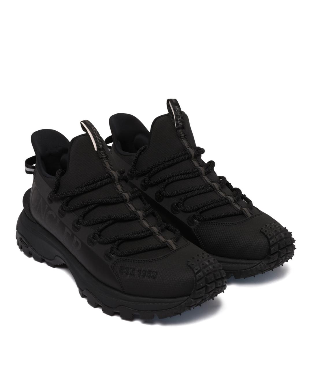 MONCLER Черные синтетические кроссовки, фото 2