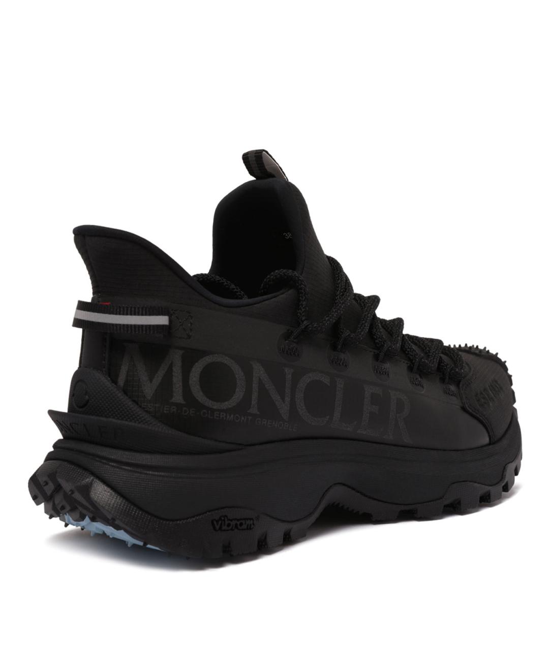 MONCLER Черные синтетические кроссовки, фото 3