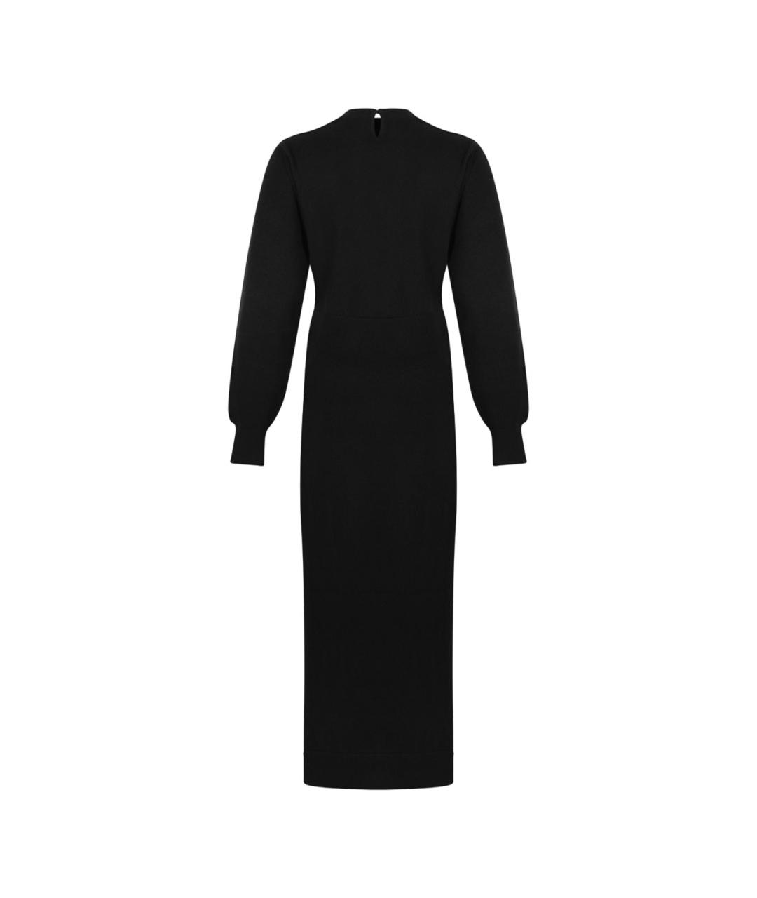 GIVENCHY Черное кашемировое повседневное платье, фото 2