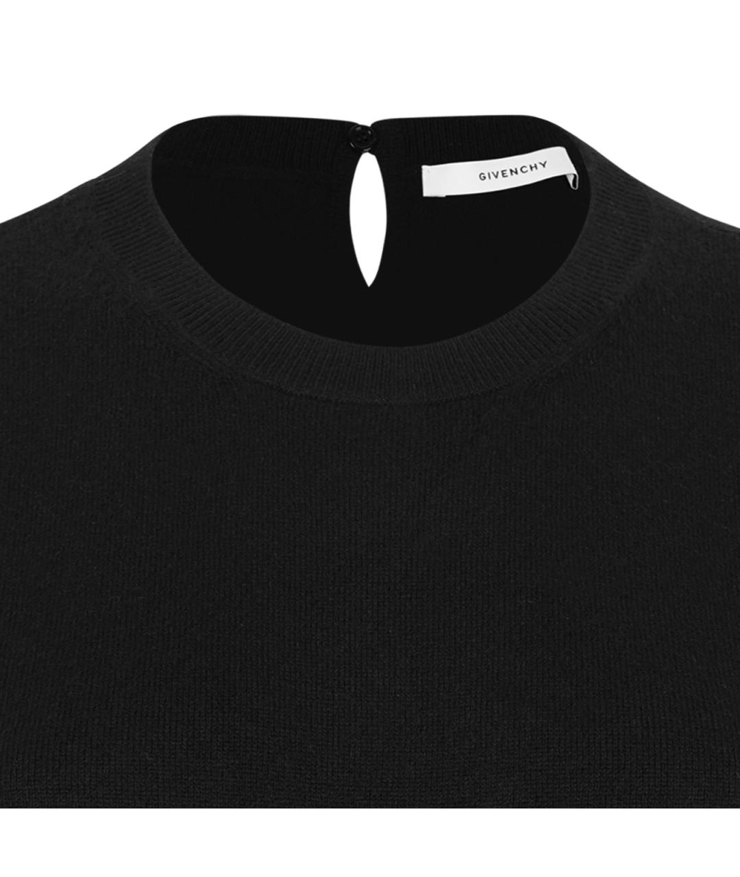 GIVENCHY Черное кашемировое повседневное платье, фото 3