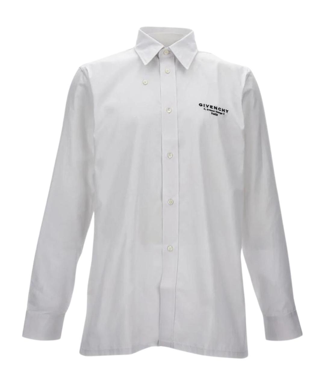 GIVENCHY Белая хлопковая классическая рубашка, фото 1