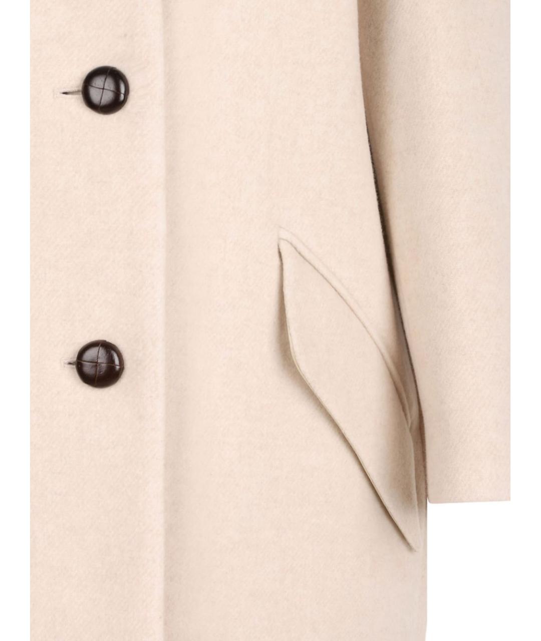 ISABEL MARANT Бежевое шерстяное пальто, фото 4