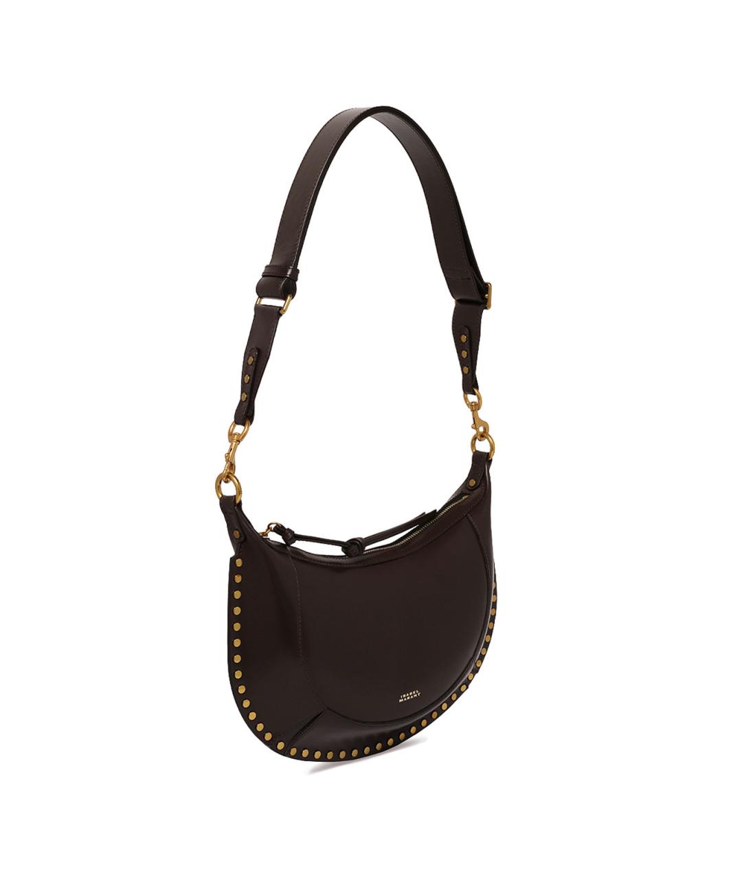 ISABEL MARANT Коричневая кожаная сумка через плечо, фото 3