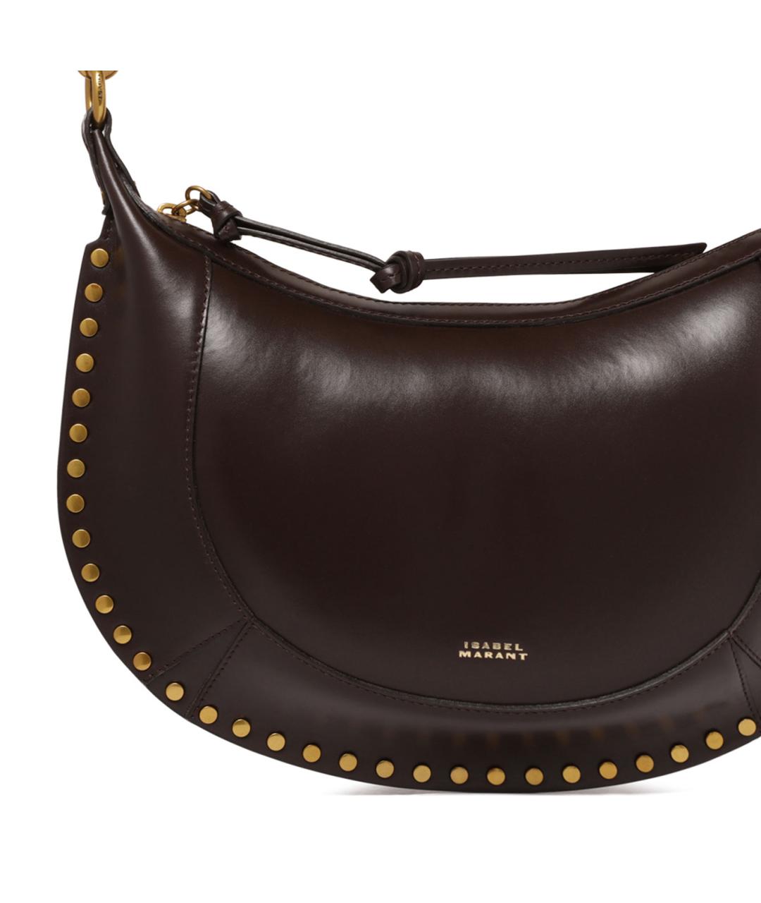 ISABEL MARANT Коричневая кожаная сумка через плечо, фото 4