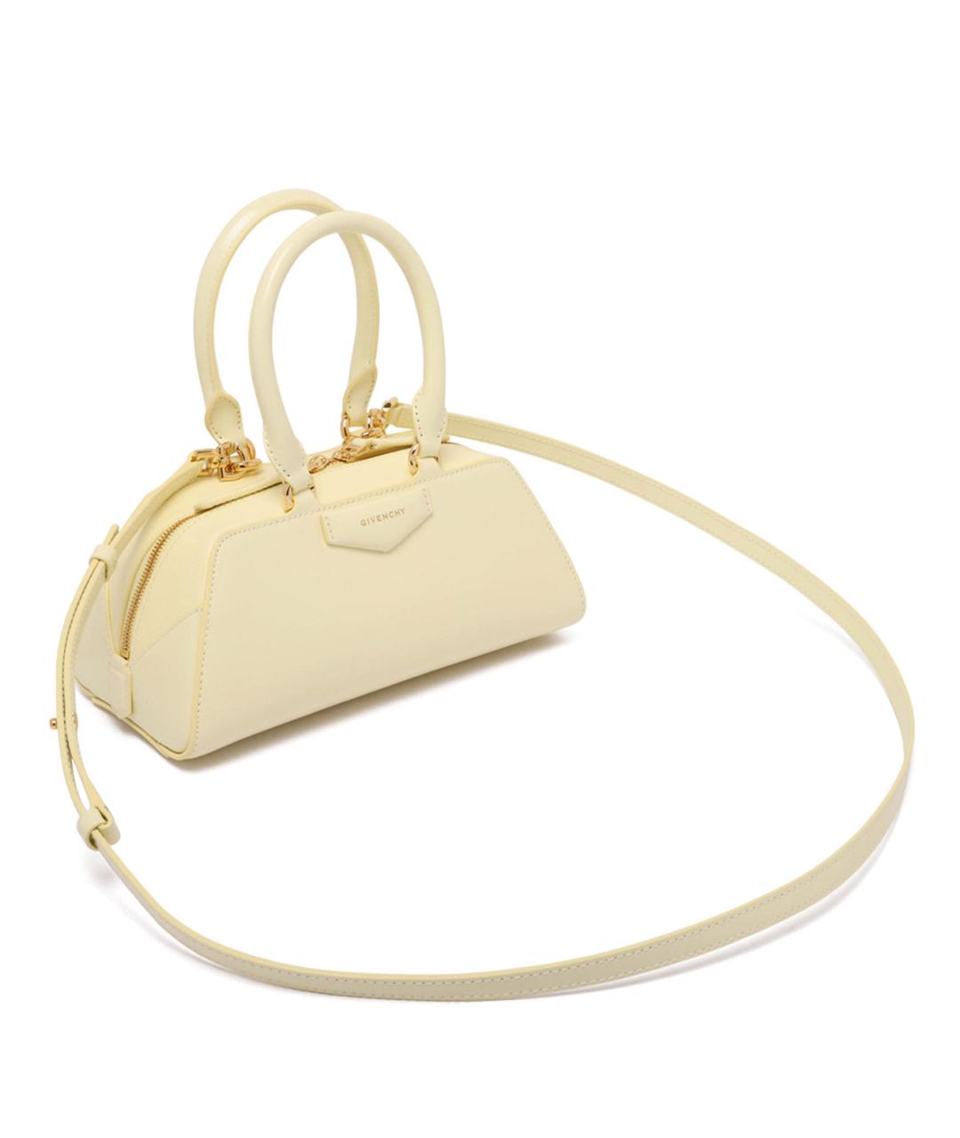 GIVENCHY Белая кожаная сумка через плечо, фото 3