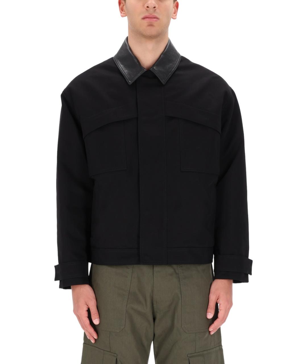 GOLDEN GOOSE DELUXE BRAND Черная хлопковая куртка, фото 4