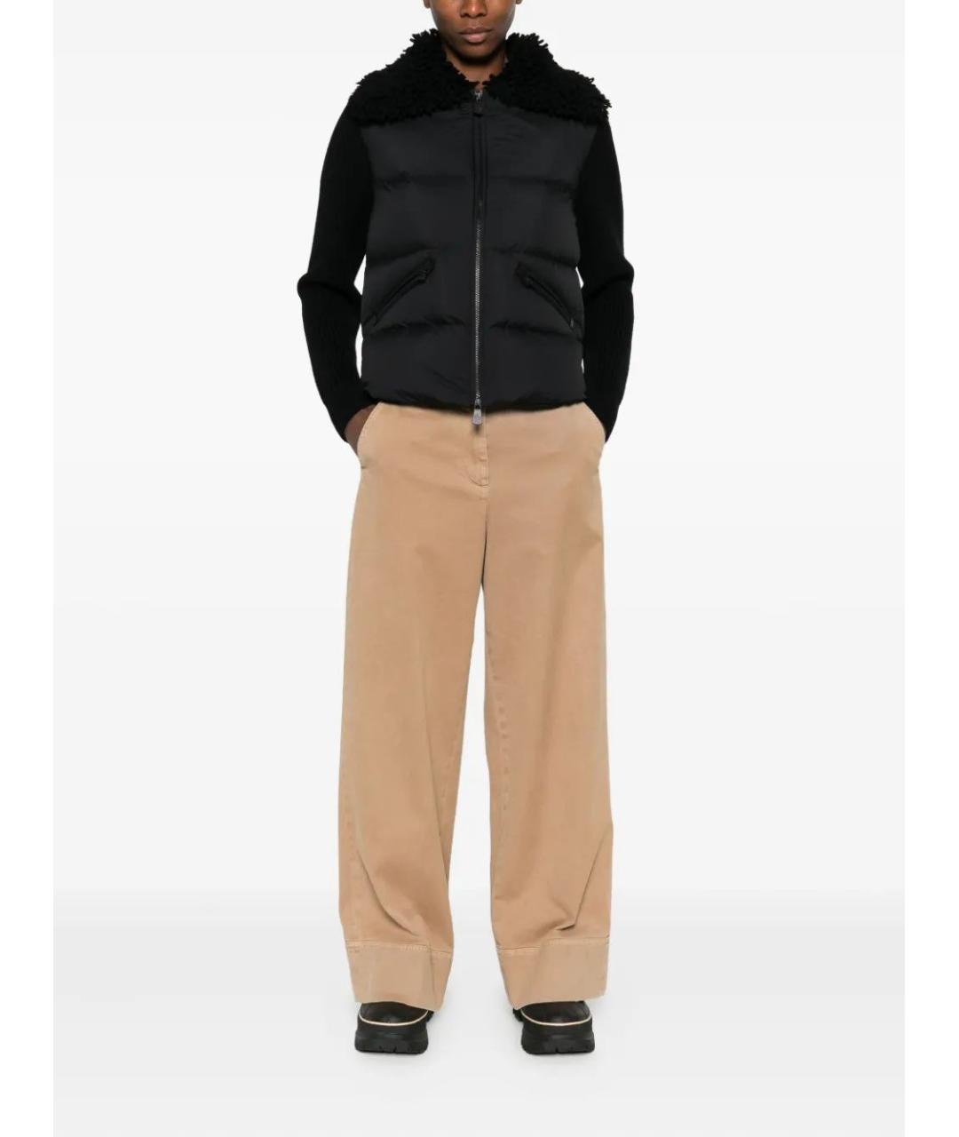 MONCLER Черная шерстяная куртка, фото 2